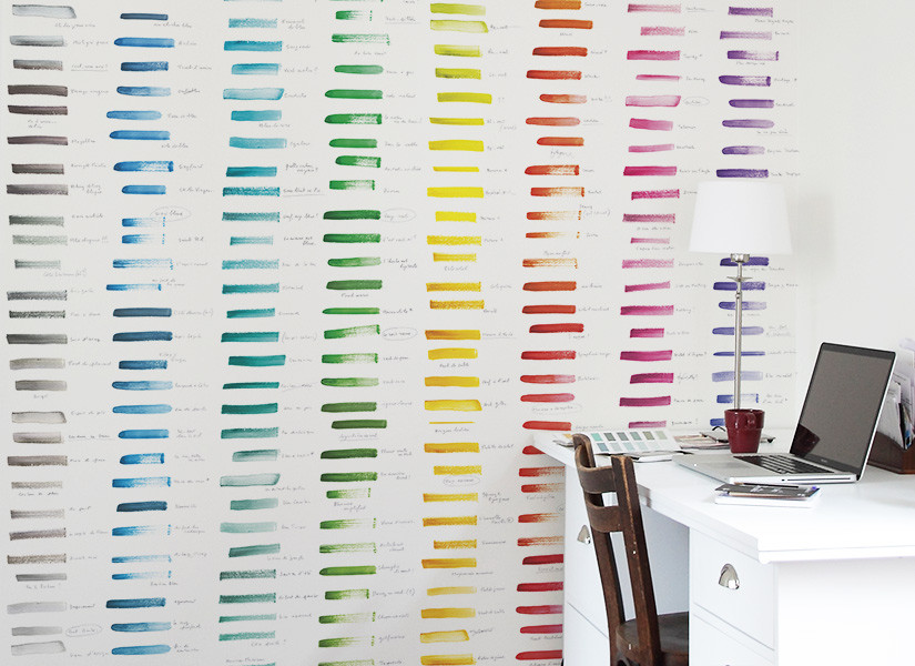 Papier peint NUANCIER United Colors of Ohmywall